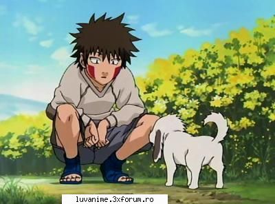 kiba inuzuka imi place fffffff mult iubitorul nostru caini dragutzel fok....si catelusul lui, ^ω^ Hlizita sefa :>