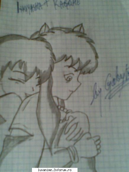 By Gabytss - 16 : Kagome si Inuyasha - Fan Art