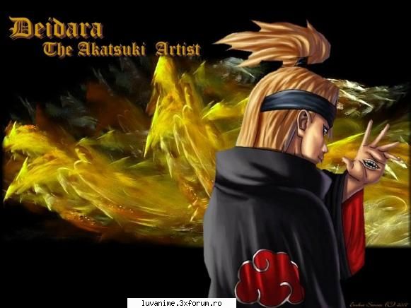 Deidara - saracu , ce-a facut sa merite cu tobi in echipa - Naruto