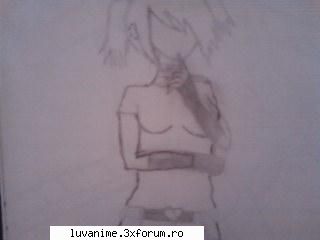 Desene - anime girl.. dar n'am putut sa'i fac fatza..:( - Fan Art