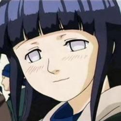 hinata este o fata dragutza, timida, dar si hinata hyuuga