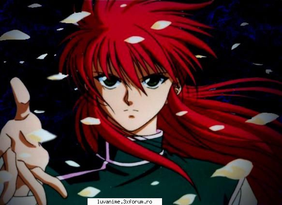 Kurama - Bine,daca nu-i auzeam vocea credeam ca e fata dar - Yu Yu Hakusho