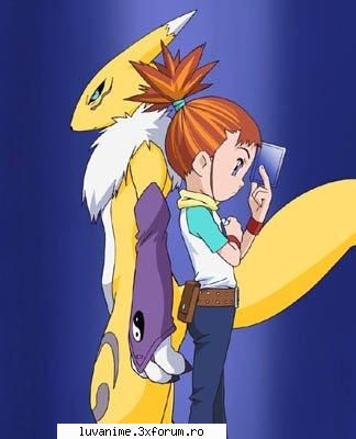 Rika si Renamon - sunt dragutzi si fac o echipa buna....:D:D:D:D:D:D - Digimon Tamers