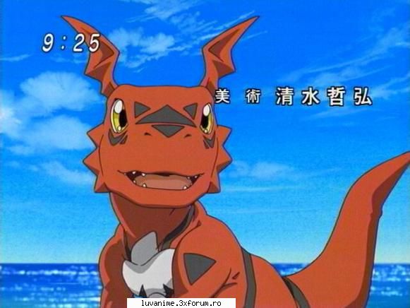 Takato si Guilmon - Guilmon:D:D:D este un scump:))) se poarta k un - Digimon Tamers