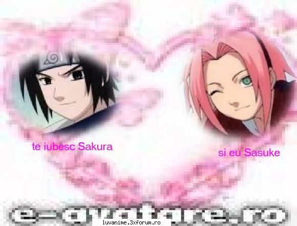 creatile mele^^ - nr 11 te iubesc sakura si eu sasuke - Fan Art
