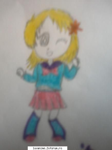8.trebuia sa fie chibi girl :d nu stiu daca seamana asa bine cu chibi ;))
 :rotfl: desenele mele :x