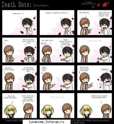 poze haioase - Death note funny pics, bine, defapt sun un fel de - Death Note