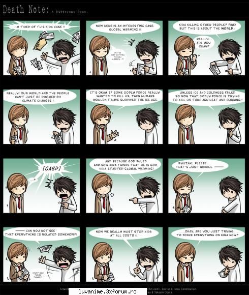 poze haioase - Deeeci incalzirea globala e vina lui Kira - Death Note